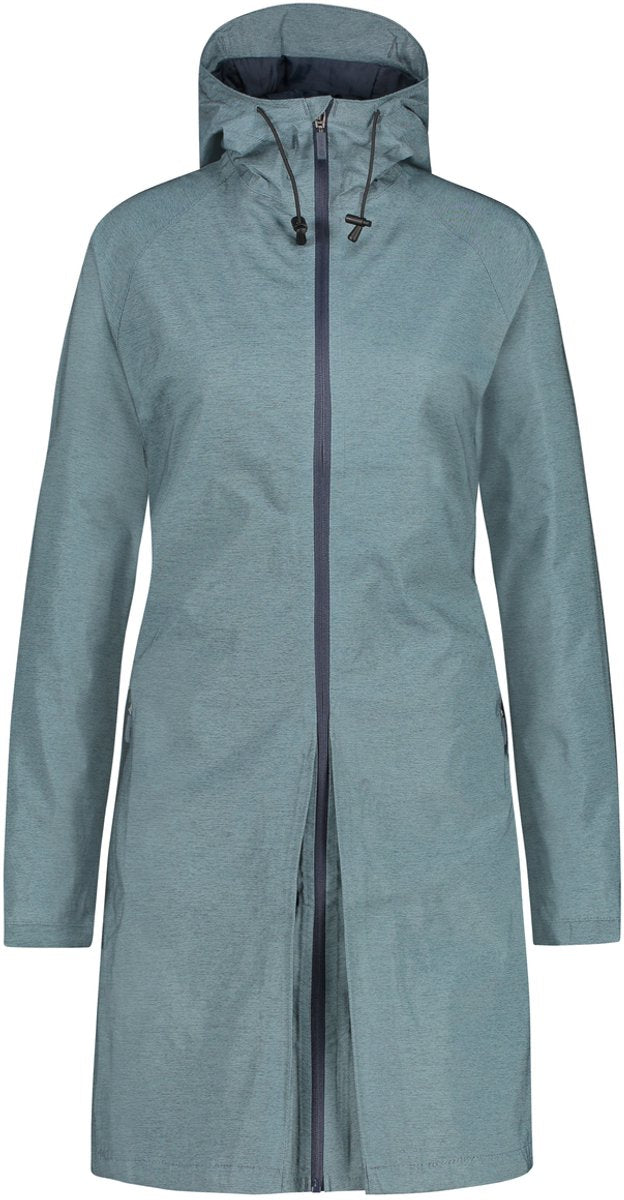 Agu seq regenjas dames – 2-in-1 jas poncho – waterdicht winddicht – getailleerde pasvorm – blauw - xs
