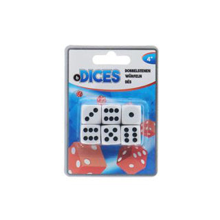 Basic dobbelset dobbelstenen 6 stuks