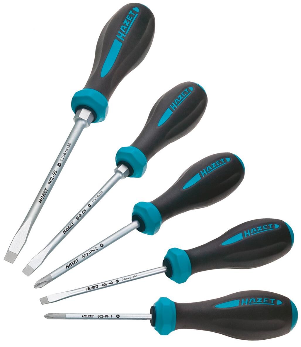 Hazet schroevendraaier set hexanamic screwdriver set 5 pcs. 802 5 hexanamic