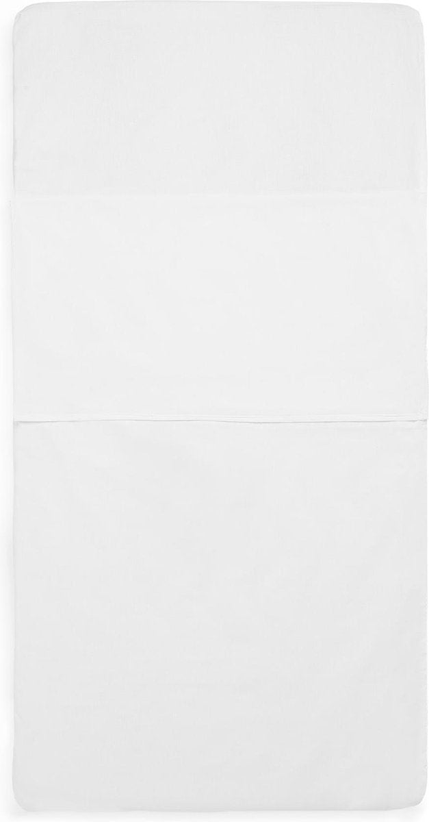 Jollein - baby hoeslaken ledikant (wit) - katoen - zaklaken voor rustbedje, hoeslaken baby - 60x120cm