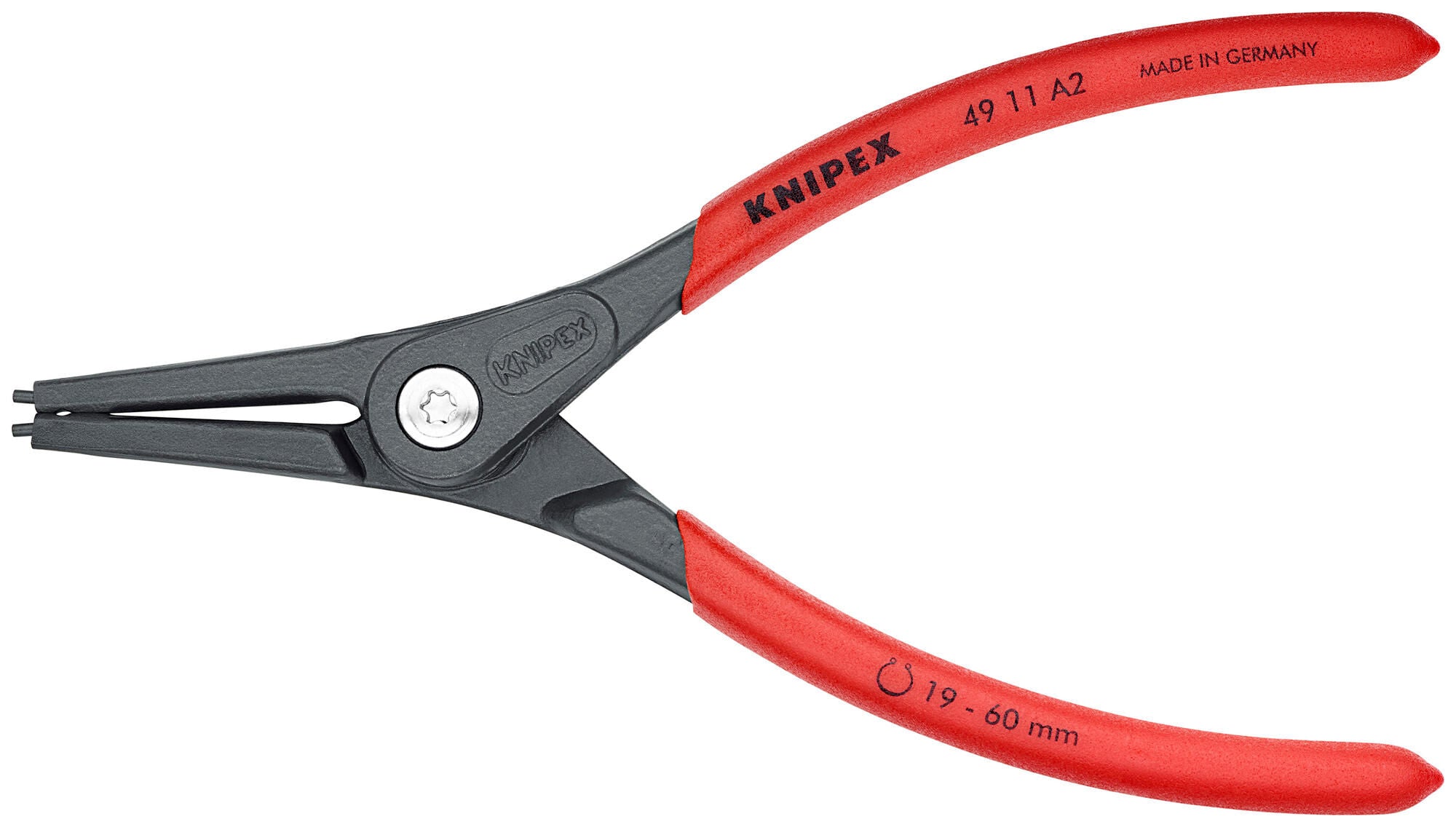 Knipex borgveertang external ring pliers a 2 l1= 180mm straight