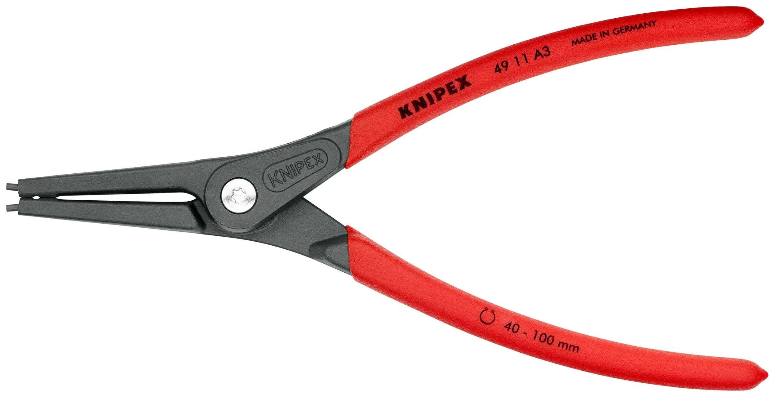 Knipex sicherungsringzange external ring pliers a 3 l1= 225mm straight