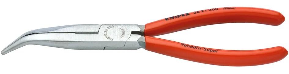 Knipex flachrundzange stork beak z.200mm pol pvc grips angled
