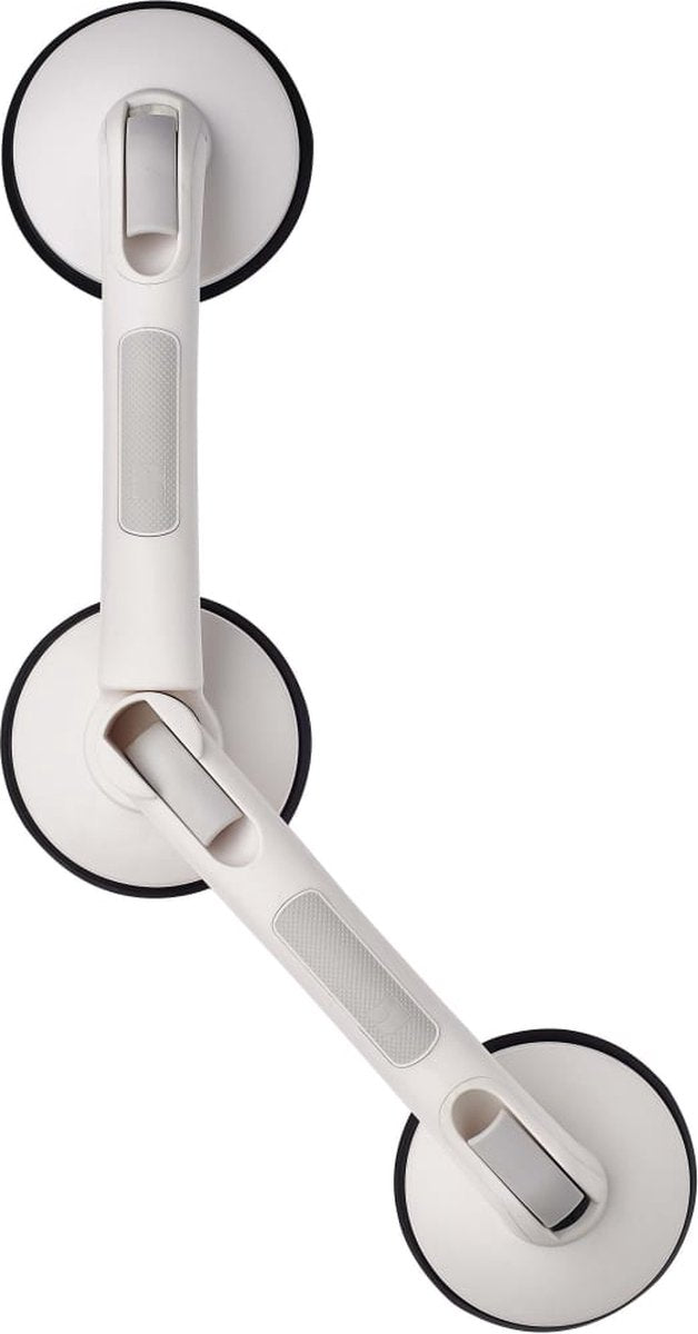 Ridder wandbeugel met zuignappen gebogen premium wit