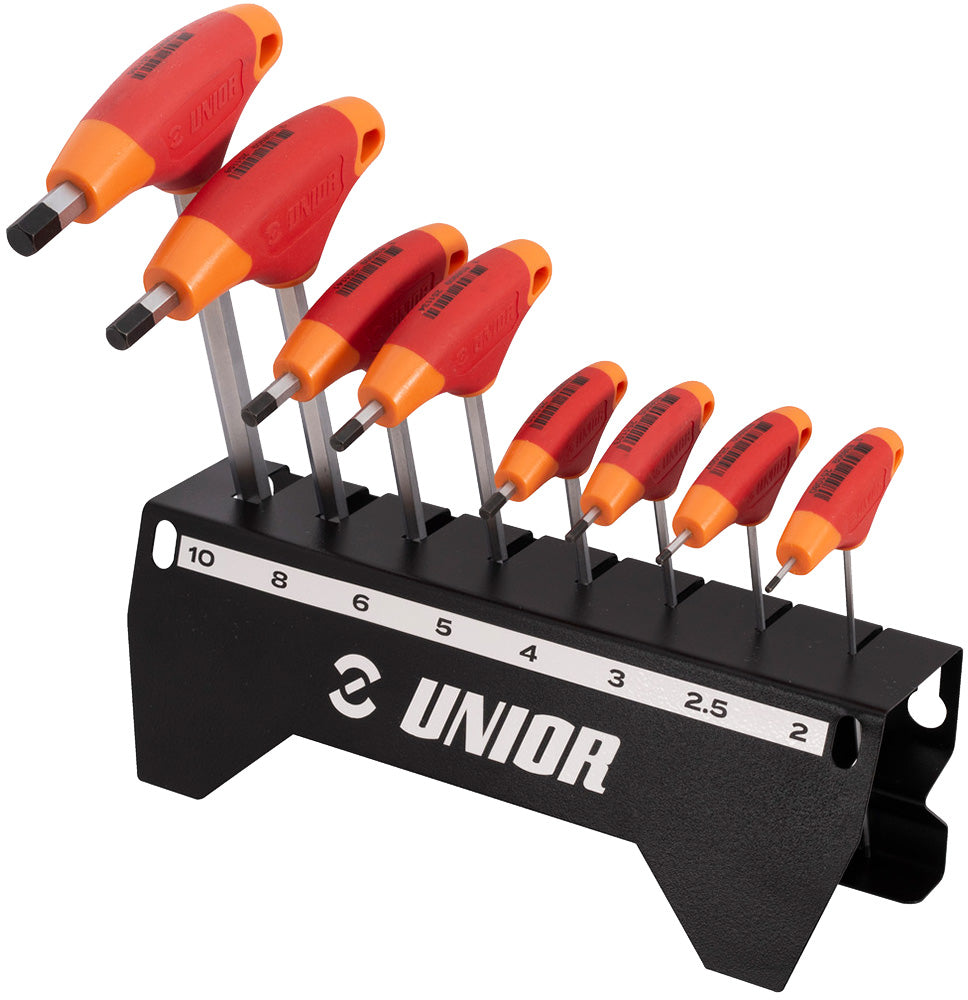 Unior tools allen key set with t-handle 193hx-us.1