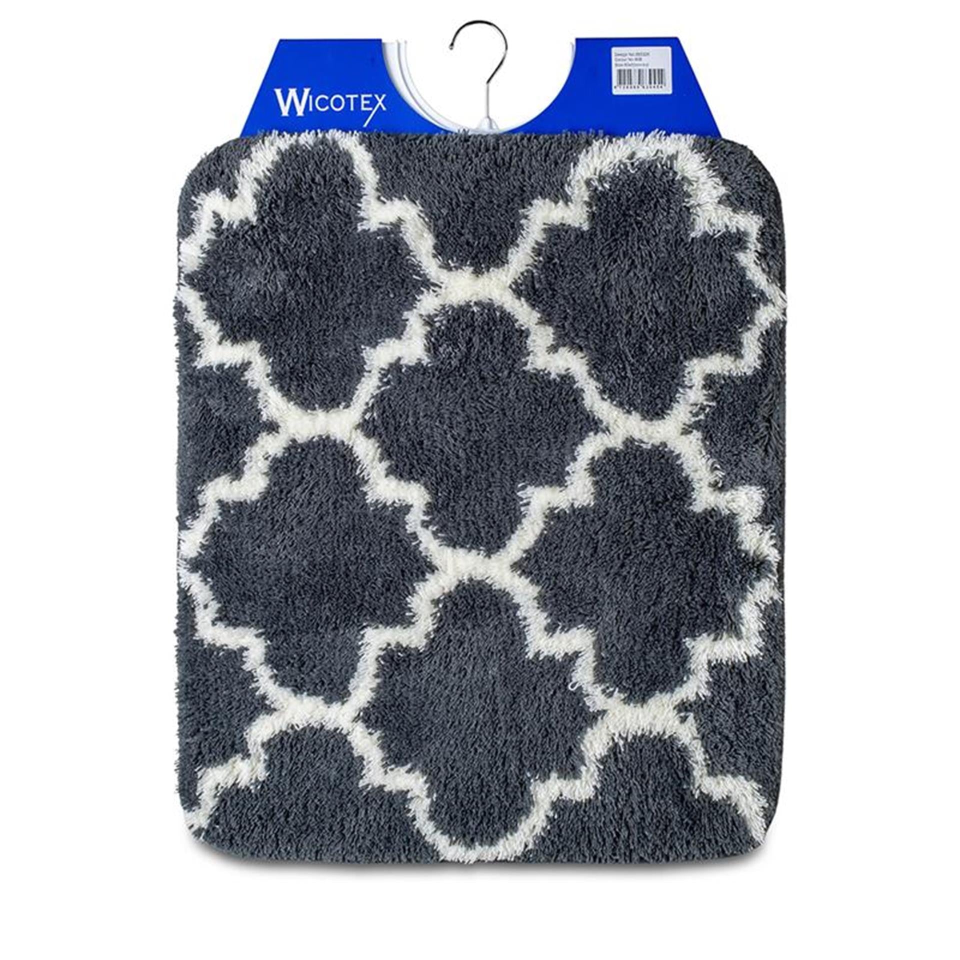 Wicotex bidetmat marseille antraciet 50x60cm