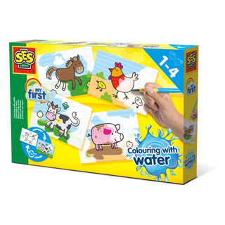 SES Mijn Eerste Kleuren met Water - Boerderij Dieren