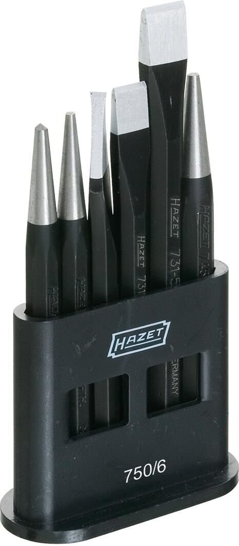 Hazet slaggereedschap set chisels and cores set 6pc 750 6
