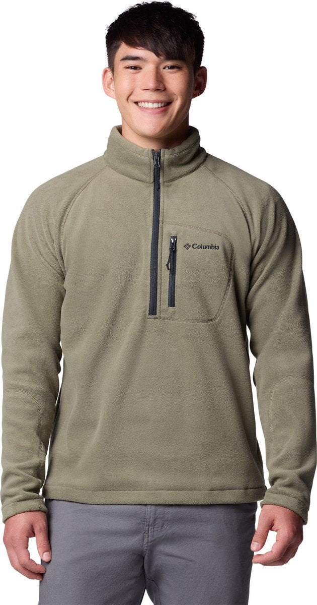 Columbia fast trek™ iii half zip fleece men's outdoortrui - stone green, shark - maat xl