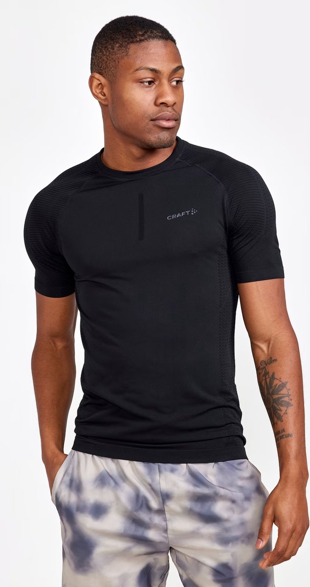 Craft adv cool intensity ss tee m heren thermoshirt - zwart