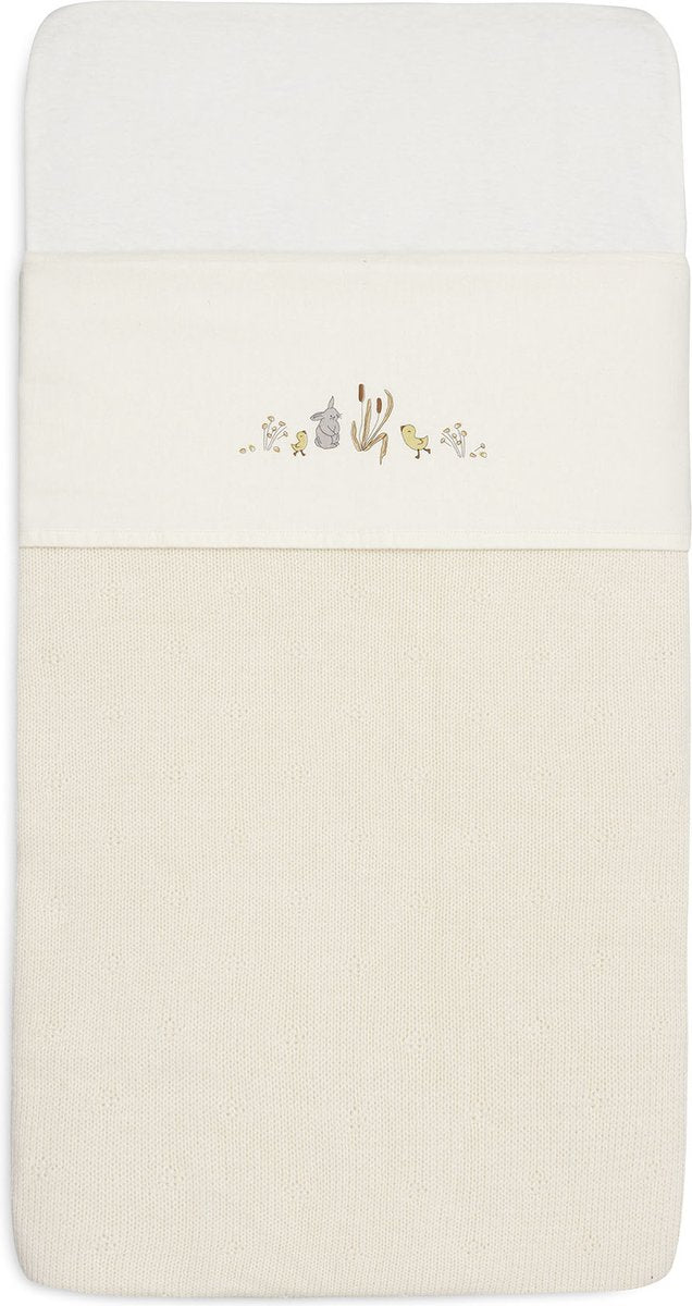 Jollein - baby laken ledikant - 120x150cm - ledikant, babybed - katoen - riverside