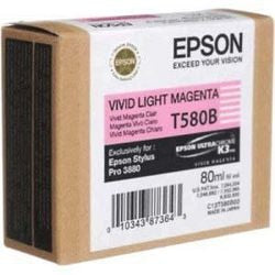 Inktcartridge epson t580b licht-magenta