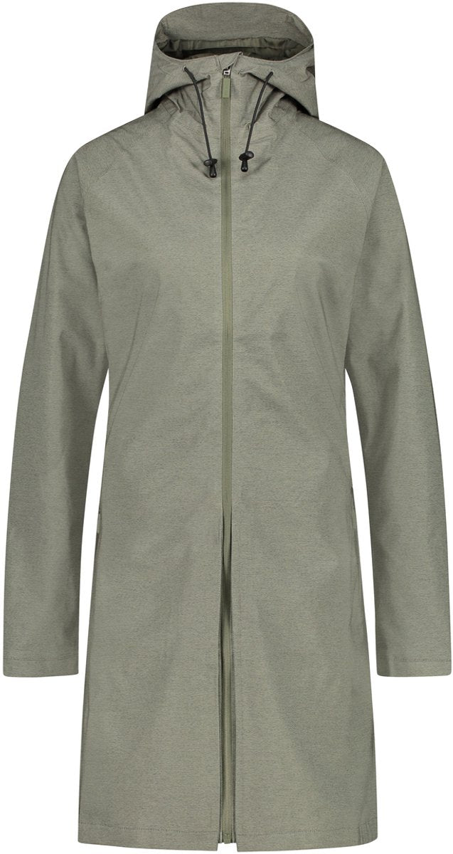 Agu seq regenjas dames – 2-in-1 jas poncho – waterdicht winddicht – getailleerde pasvorm – groen - s