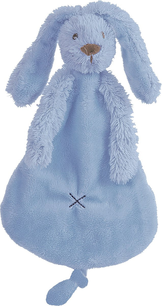 Happy horse konijn richie knuffeldoekje - donkerblauw - baby cadeau