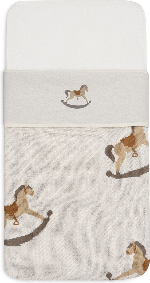 Jollein - baby laken wieg - 75x100cm - babybed - katoen - nostalgic ride