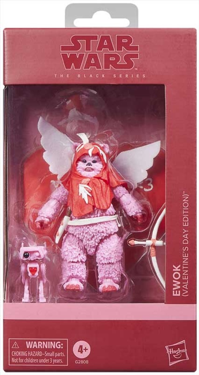 Hasbro star wars the black series ewok (valentine’s day edition), star wars premium collectible 6 inch action figure