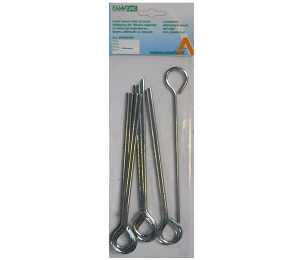 Campking grondpen gesloten oog 18 cm