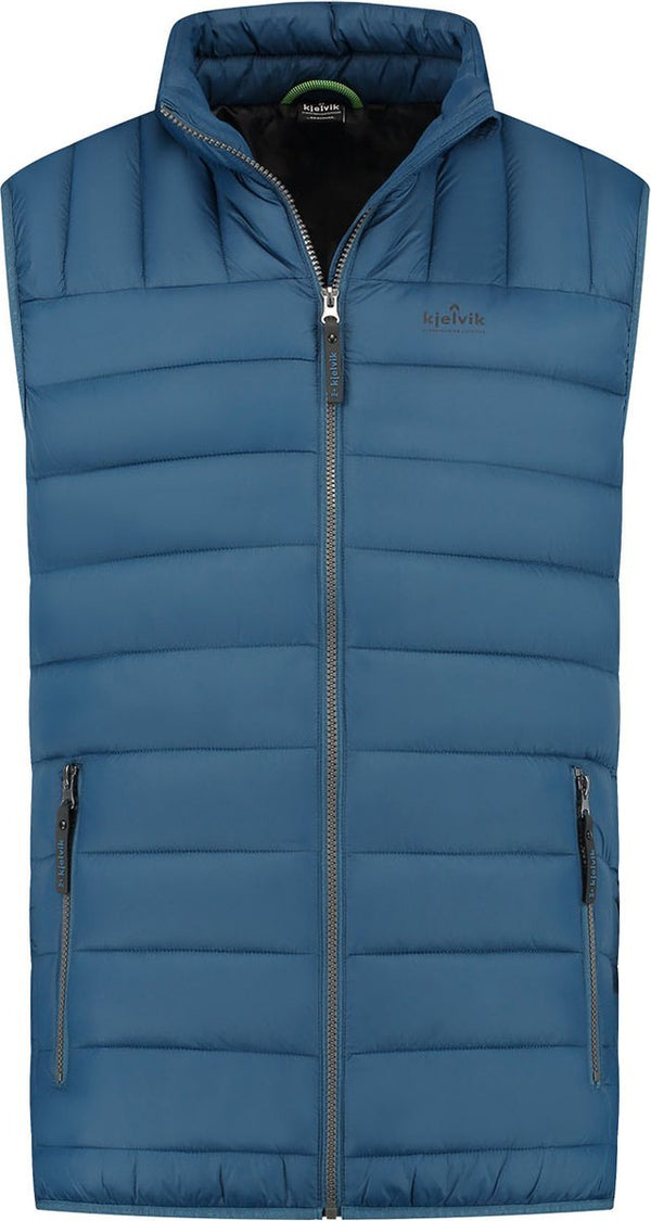 Kjelvik dean heren outdoorbodywarmer - blue