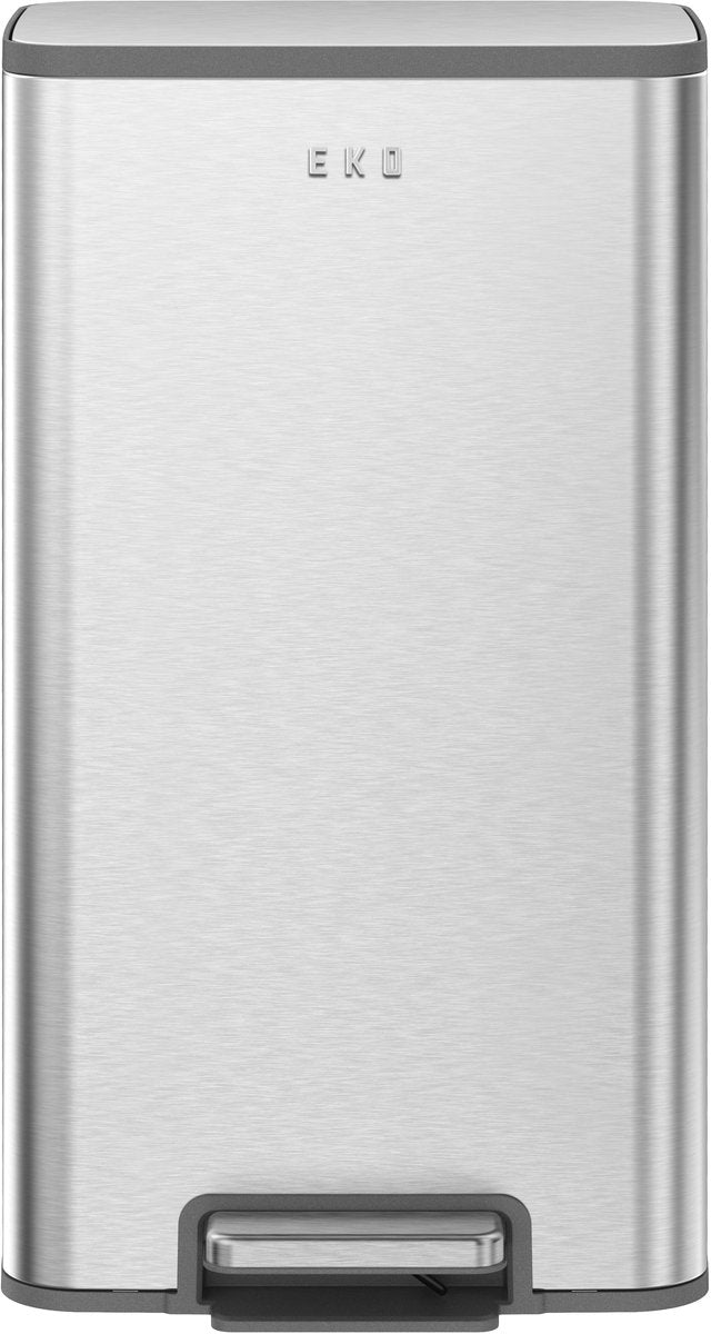 Eko - marina pedaalemmer 30 liter - stainless steel plastic - mat rvs - prullenbak