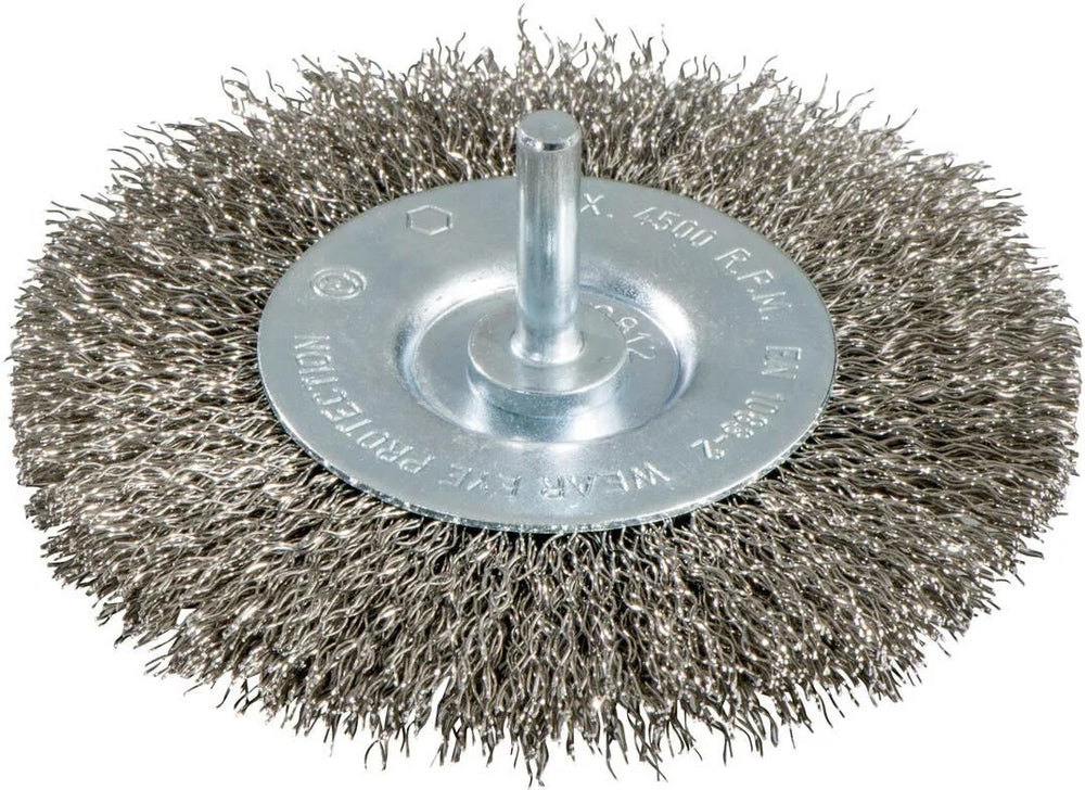 Metabo ronde staaldraadborstel round brush with 6mm shaf d=100mm steel