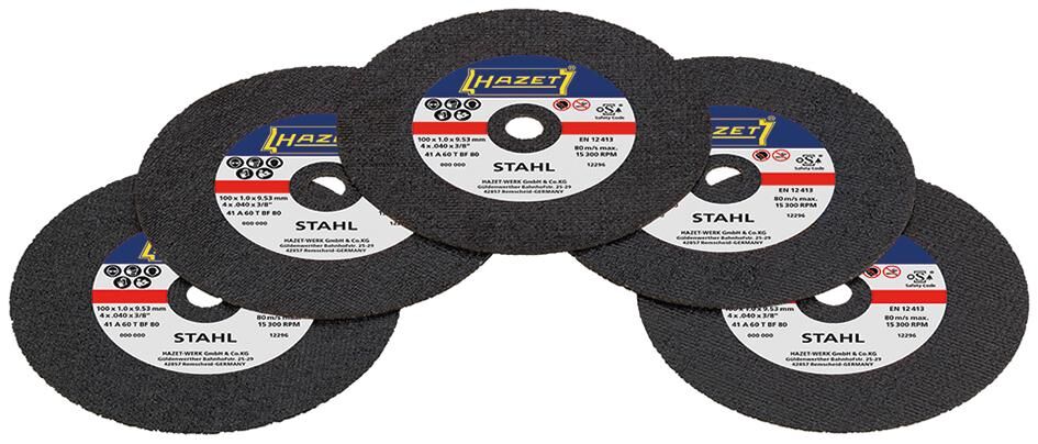 Hazet doorslijpschijven set 9033p-08 5 cutting discs set .