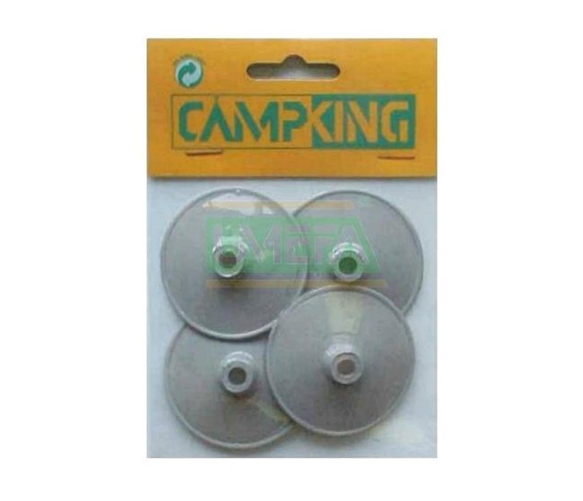 Campingking 4x regenkapjes 50mm