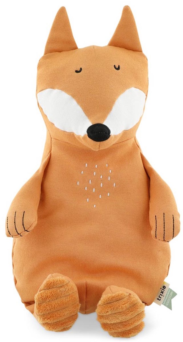 Trixie knuffel - mr. fox - dieren pluche - vos - eerste knuffel voor baby- 100% biologisch katoen - groot