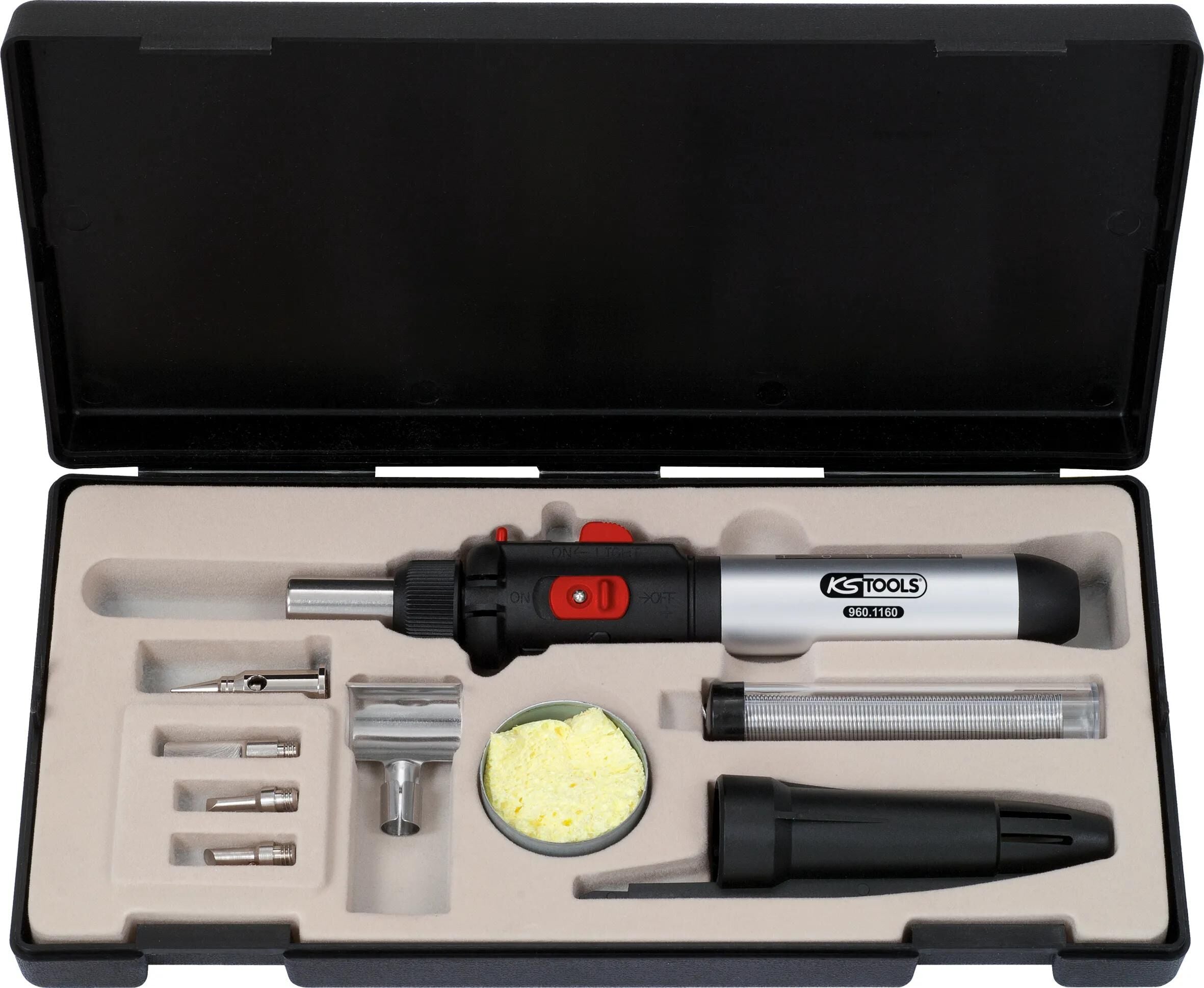 Ks tools gaslöt-set mini-loet set 9-tlg.