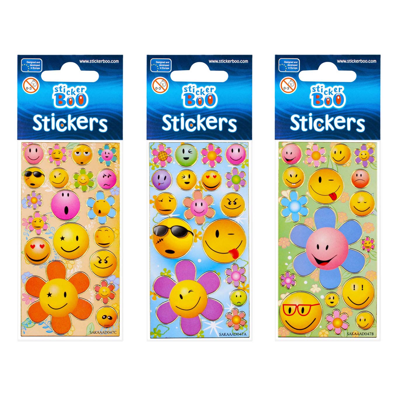 Stickervel lachgezicht