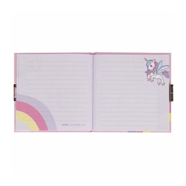 Dagboek eenhoorn 13,5x13,5cm