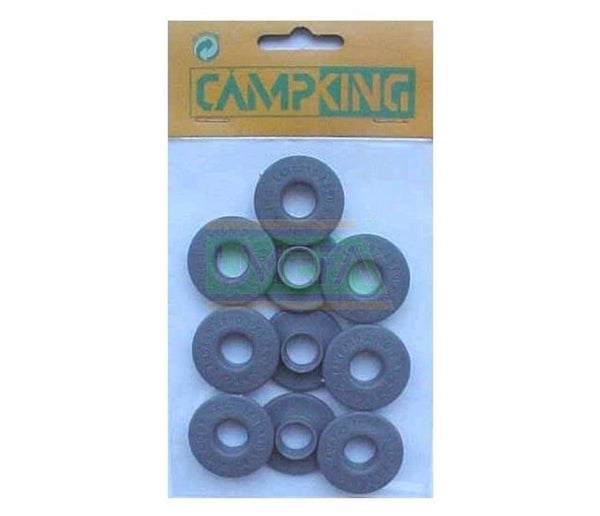 Campking zeilkous plastic grijs