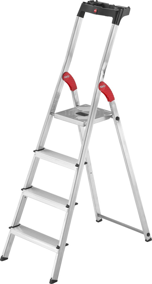 Hailo aluminium veiligheidsladder l60 standardline, 4 treden