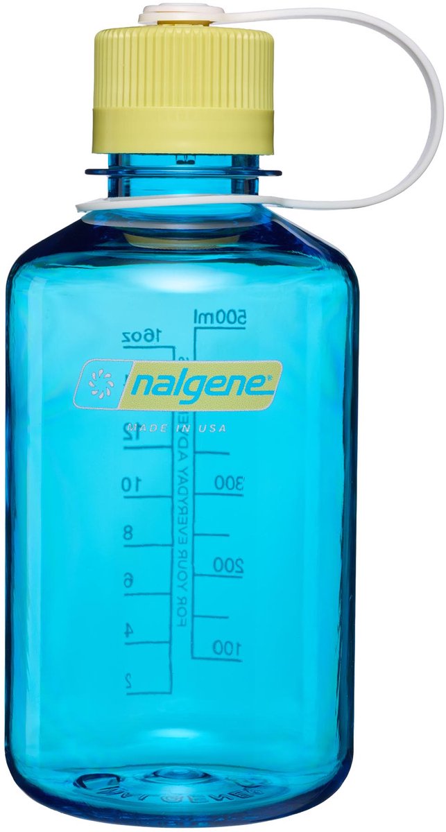 Nalgene - narrow-mouth bottle - drinkfles - waterfles - 500ml - blue atoll w endive sustain nieuw!