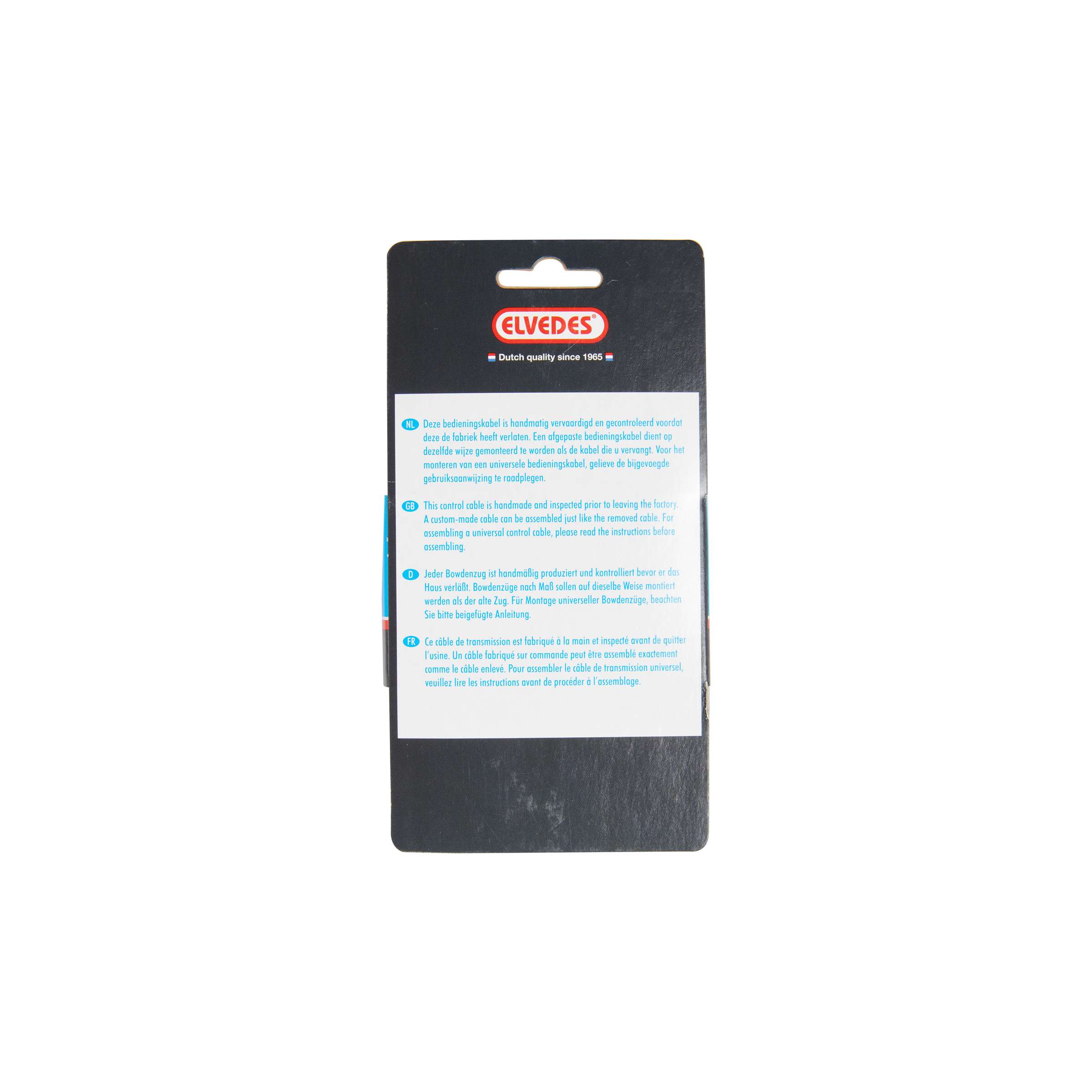 Universele remkabelkit Elvedes 1700mm 2250mm verzinkt - zwart (op kaart)