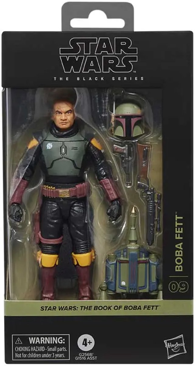 Hasbro star wars: the book of boba fett black series action figure boba fett 15 cm action figuur