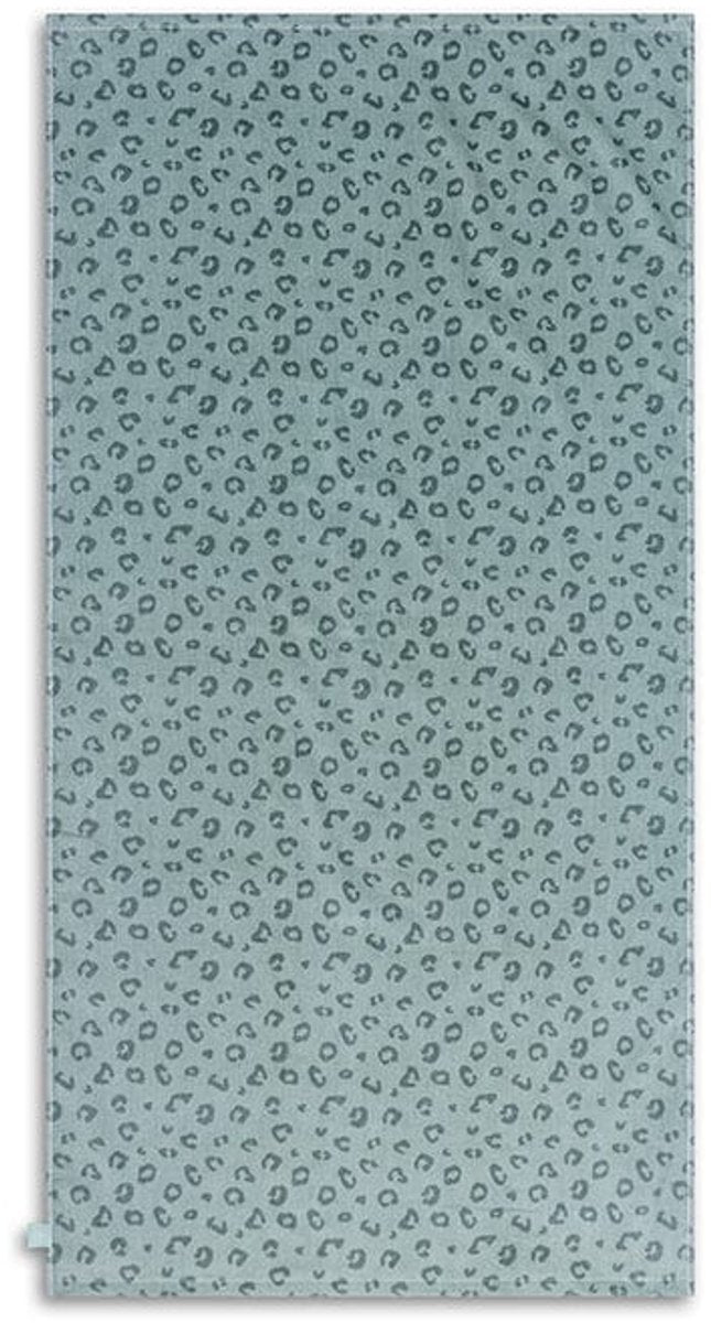 Luipaard | groene katoenen handdoek 135 x 65 cm