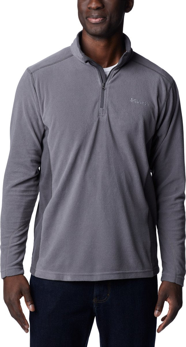 Columbia klamath range™ ii half zip fleece trui - fleecetrui met halve rits - outdoortrui heren - grijs - maat xl