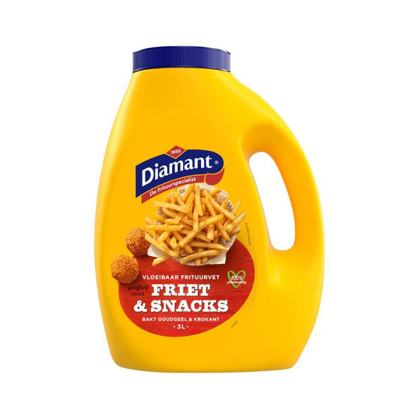 Diamant vloeibaar frituurvet friet snacks (4x 3 liter)