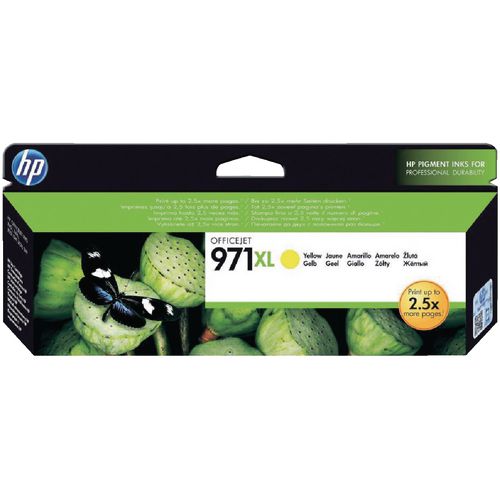 Inktcartridge hp cn628ae nr971xl geel