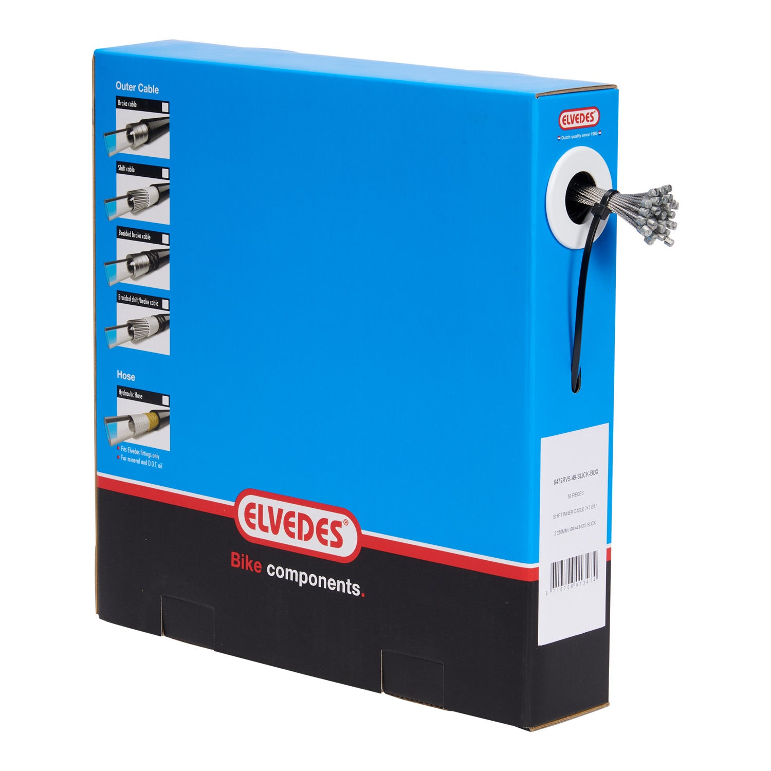 Elvedes schakel binnenkabel RVS 49dr nippel 4x4 doos (50)