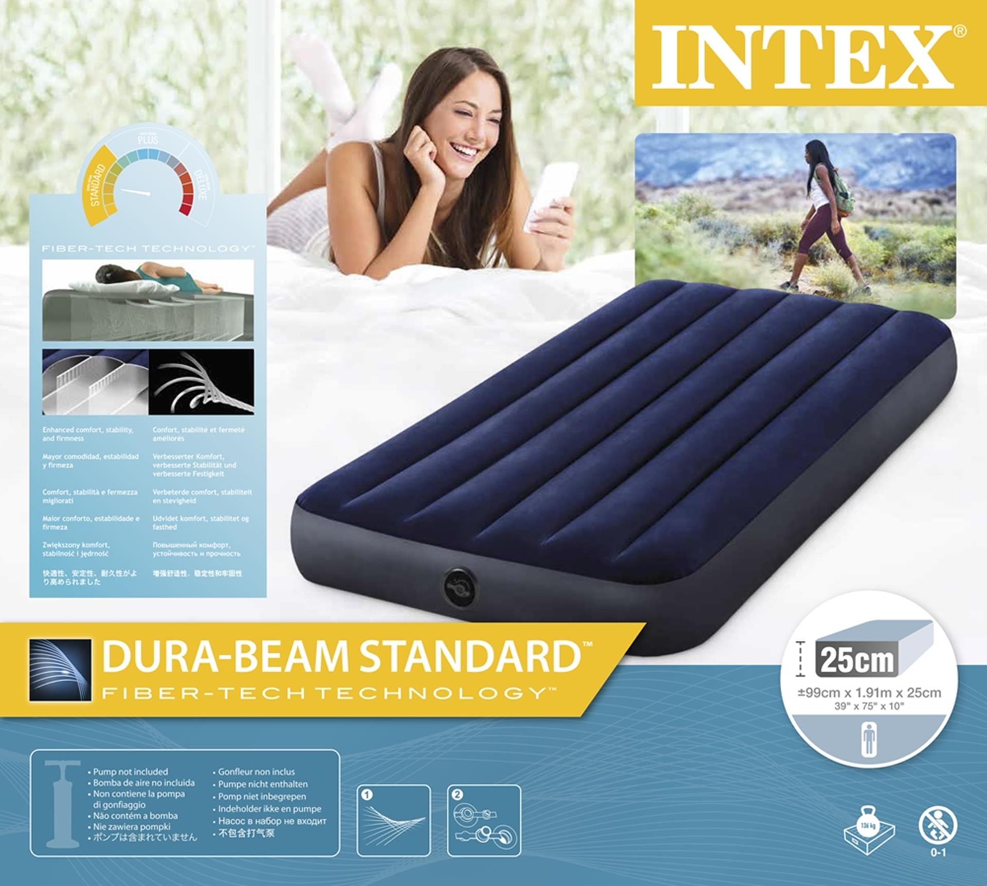 Matelas gonflable Intex Classic Dura-Beam - simple