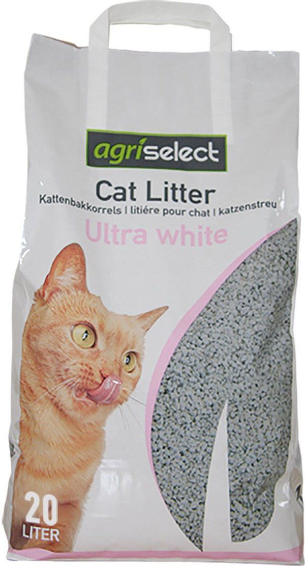 Agriselect ultra white kattenbakvulling