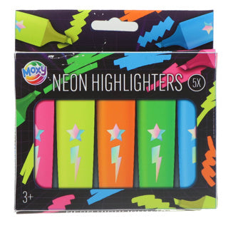 Creatieve ambachtsgroep markeerstiften neon, 5st.