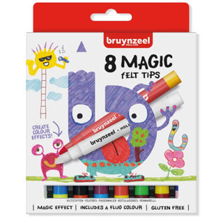 Bruynzeel Magic Felt-Tip Pens 8 pcs | 3 pcs