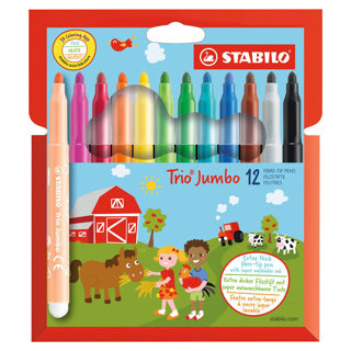 STABILO Trio Jumbo Viltstiften, 12st.
