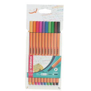 Stabilo point 88 - fineliner - set met 10 stuks