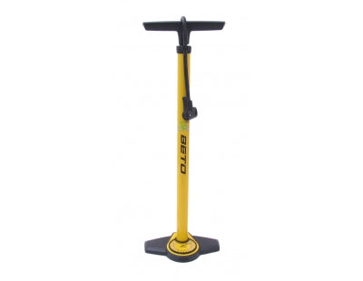 Pompe haute pression avec compteur Beto acier avec tête duo - jaune