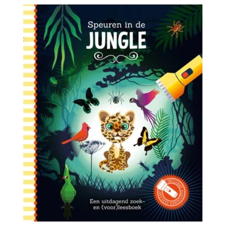 Speuren in de jungle + houder zaklamp
