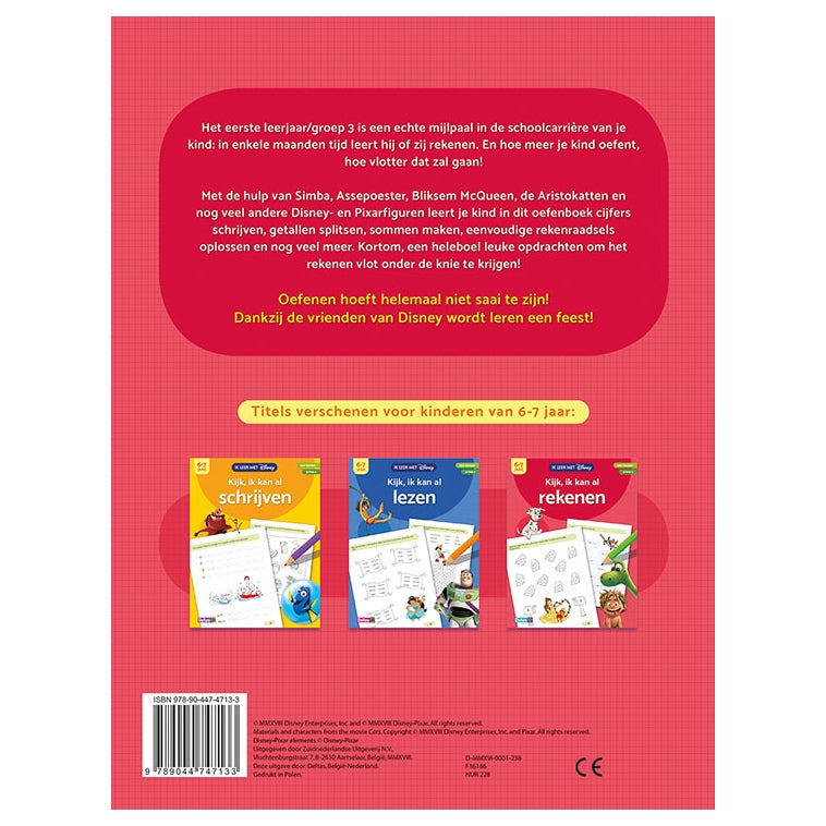 Deltas ik leer met disney - kijk, ik kan al rekenen (6-7 j.)