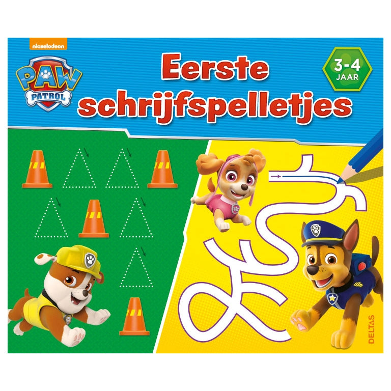 Deltas paw patrol - eerste schrijfspelletjes (3-4 jaar)
